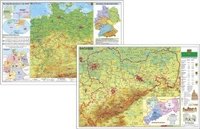 bokomslag Deutschland physisch / Sachsen physisch. DUO-Schreibunterlage