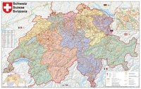 bokomslag Schweiz Postleitzahlen 1 : 400 000. Wandkarte laminiert Poster