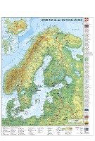 Skandinavien und Baltikum physisch 1 : 30.000 000. Wandkarte mit Metallbeleistung 1