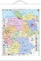bokomslag Deutschland politisch mit Wappen 1 : 700.000. Wandkarte mit Metallbeleistung