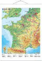 bokomslag Frankreich physisch 1 : 1.500 000. Wandkarte mit Metallbeleistung
