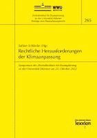 bokomslag Rechtliche Herausforderungen der Klimaanpassung