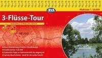 bokomslag 3-Flüsse-Tour Radrundtour an Rhein, Ahr und Erft 1 : 50 000 Radwanderkarte
