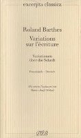 Roland Barthes - Variations sur l'écriture / Variationen über die Schrift, Häftad