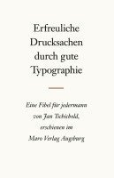 bokomslag Erfreuliche Drucksachen durch gute Typografie