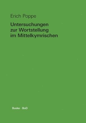 bokomslag Untersuchungen zur Wortstellung im Mittelkymrischen