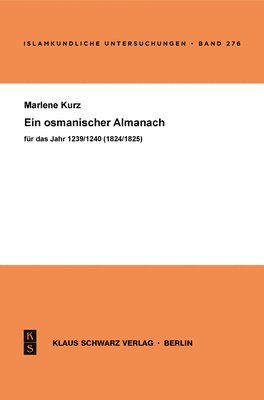 bokomslag Ein Osmanischer Almanach Für Das Jahr 1239/1825