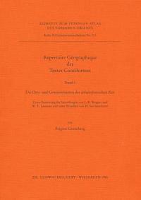 Brigitte Groneberg - Repertoire Geographique Des Textes Cuneiformes: Die Orts- Und Gewassernamen Der Altbabylonischen Zeit, Häftad