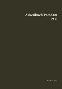 bokomslag Adrebuch Potsdam 1930