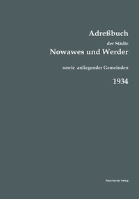 bokomslag Adrebuch der Stdte Nowawes und Werder fr 1934