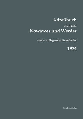 bokomslag Adrebuch der Stdte Nowawes und Werder fr 1934