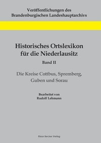bokomslag Historisches Ortslexikon fr die Niederlausitz, Band II