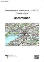 bokomslag Übersichtskarte von Mitteleuropa 1 : 300 000 Ostpreußen