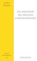 Die Dimension des Heiligen zurückgewinnen