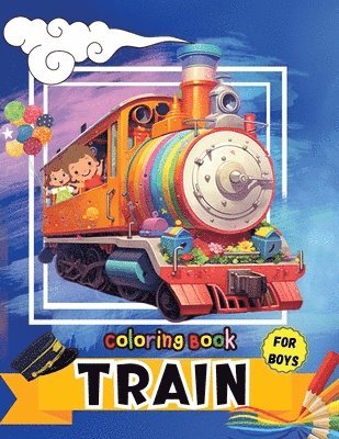 Train Coloring Book for Boys 1