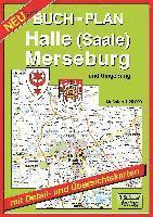 Buchstadtplan Halle (Saale) , Merseburg und Umgebung 1 : 20 000 1