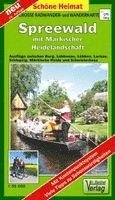 bokomslag Große Radwander- und Wanderkarte Spreewald mit Märkischer Heidelandschaft