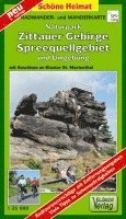 bokomslag Naturpark Zittauer Gebirge, Spreequellgebiet und Umgebung 1 : 35 000 Radwander- und Wanderkarte