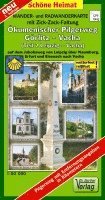 bokomslag Wander- und Radwanderkarte Ökumenischer Pilgerweg Görlitz-Vacha (Teil 2 Leipzig-Vacha) mit Zick-Zack-Faltung. 1:50000