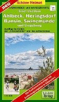 bokomslag Insel Usedom, Ahlbeck, Heringsdorf, Bansin, Swinemünde und Umgebung 1 : 35 000 Radwander- und Wanderkarte
