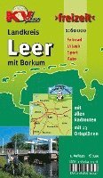 bokomslag Leer Landkreis mit Borkum, KVplan, Radkarte/Freizeitkarte, 1:60.000 / 1:25.000