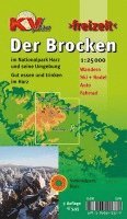 bokomslag Brocken im Nationalpark Hochharz, KVplan, Wanderkarte/Radkarte/Wintersport, 1:25.000