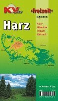bokomslag Harz (Gesamtharz-Karte), KVplan, Wanderkarte/Harzklub-Wanderwege/Freizeitkarte/Radkarte, 1:50.000