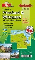 bokomslag Friesland & Wittmund Kreiskarte, KVplan, Radkarte/Freizeitkarte/Routenkarte zur Tour-de-Fries, 1:60.00