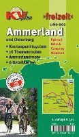 bokomslag Ammerland Landkreis & Oldenburg, KVplan, Radkarte/Knotenpunktkarte//Routenkarte zur Ammerlandroute/Wanderkarte, 1:60.000