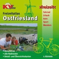 Ostfriesland Freizeitatlas (ganze ostfriesische Halbinsel) - Spiralbindung, KVplan, Radkarte/Freizeitkarte, 1:60.000 1