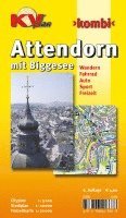 bokomslag Attendorn mit Biggesee, KVplan, Wanderkarte/Radkarte/Stadtplan, 1:20.000 / 1:10.000 / 1:5.000