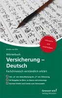 bokomslag Wörterbuch Versicherung - Deutsch