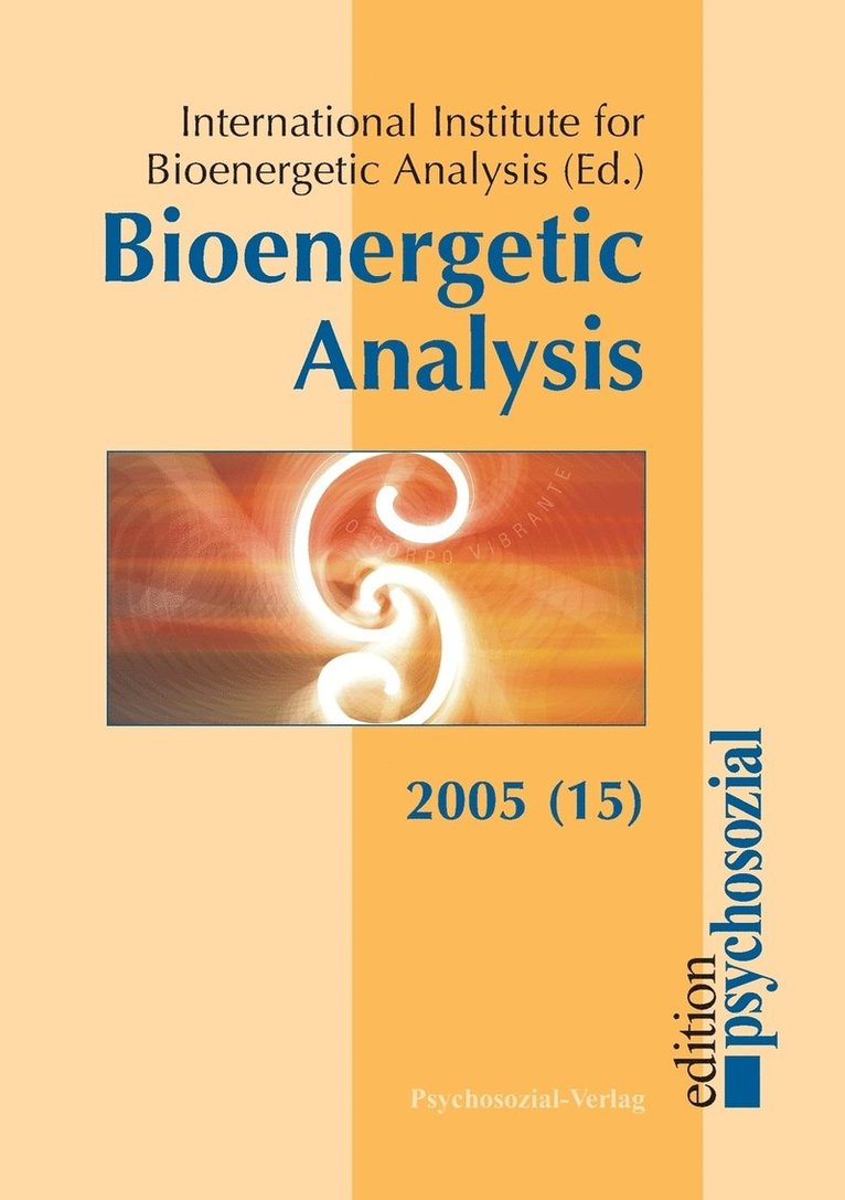 Bioenergetic Analysis 1