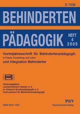 bokomslag Behindertenpädagogik - Vierteljahresschrift für Behindertenpädagogik und Integration Behinderter in Praxis, Forschung und Lehre
