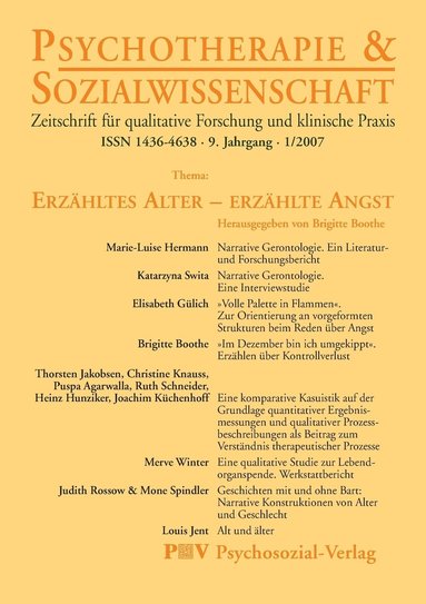 bokomslag Psychotherapie & Sozialwissenschaft 1/2007