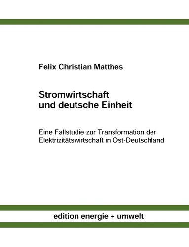 bokomslag Stromwirtschaft und deutsche Einheit