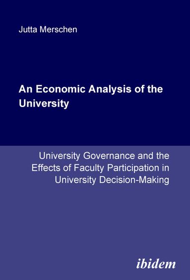 bokomslag Economic Analysis of the University
