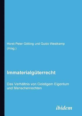 Horst P Götting, Guido Westkamp - Immaterialgüterrecht. Das Verhältnis von Geistigem Eigentum und Menschenrechten., Häftad