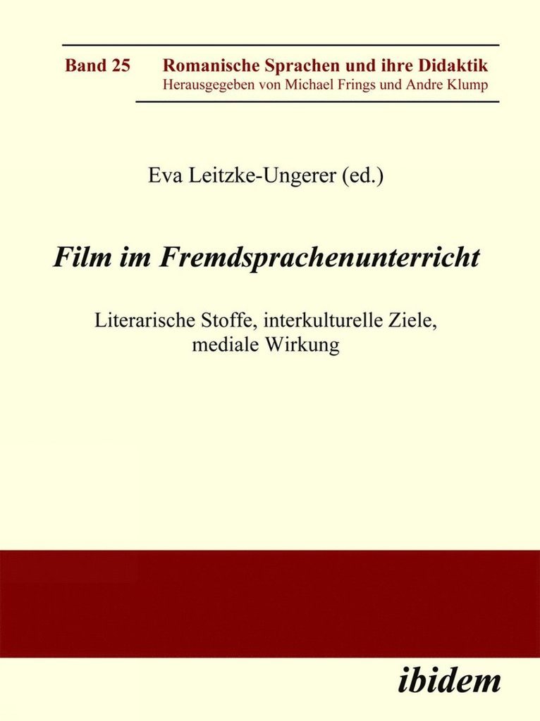 Eva Leitzke-Ungerer, Michael Frings - Film im Fremdsprachenunterricht, Häftad