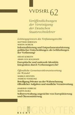 Martin Burgi, Matthias Herdegen - Leistungsgrenzen des Verfassungsrechts. Öffentliche Gemeinwohlverantwortung im Wandel, Inbunden