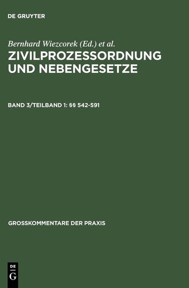 bokomslag §§ 542-591