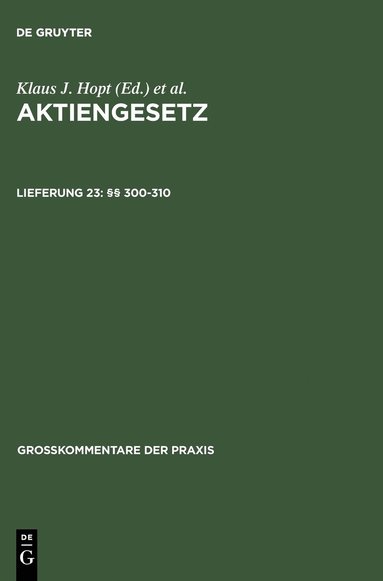 Heribert Hirte, Kai Hasselbach, Heribert Hirte, Kai Hasselbach - §§ 300-310, Inbunden