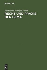 bokomslag Recht und Praxis der GEMA