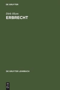 Dirk Olzen - Erbrecht, Inbunden