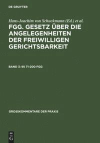 bokomslag §§ 71-200 FGG