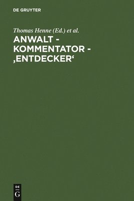 bokomslag Anwalt - Kommentator - 'Entdecker'