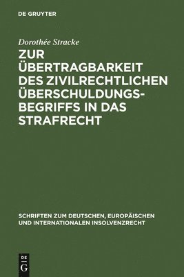 Dorothée Stracke, Dorothée - Zur Übertragbarkeit Des Zivilrechtlichen Überschuldungsbegriffs in Das Strafrecht, Inbunden