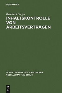 bokomslag Inhaltskontrolle von Arbeitsvertrgen