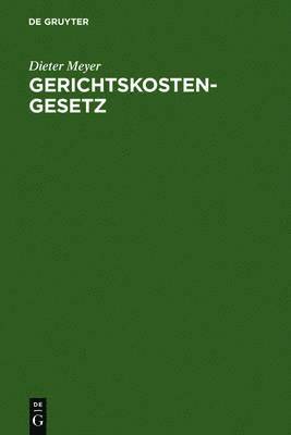 bokomslag Gerichtskostengesetz