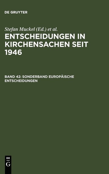 bokomslag Sonderband Europaische Entscheidungen